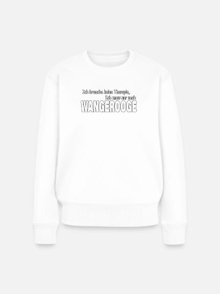 Therapie WANGEROOGE - Frauen Premium Bio Pullover - Weiß