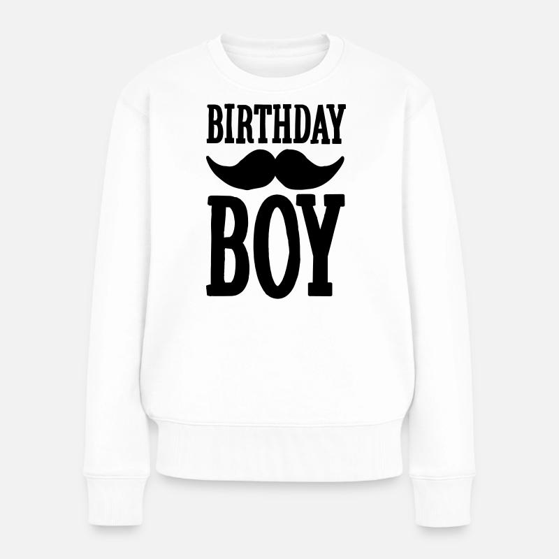 Birthday Boy Hipster - Frauen Premium Bio Pullover - Weiß