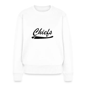 Chiefs Kansas City - Frauen Premium Bio Pullover - Weiß - Vorne - Julia (174cm)