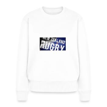 NEUSEELAND Rugby - Frauen Premium Bio Pullover - Weiß - Vorne - Julia (174cm)