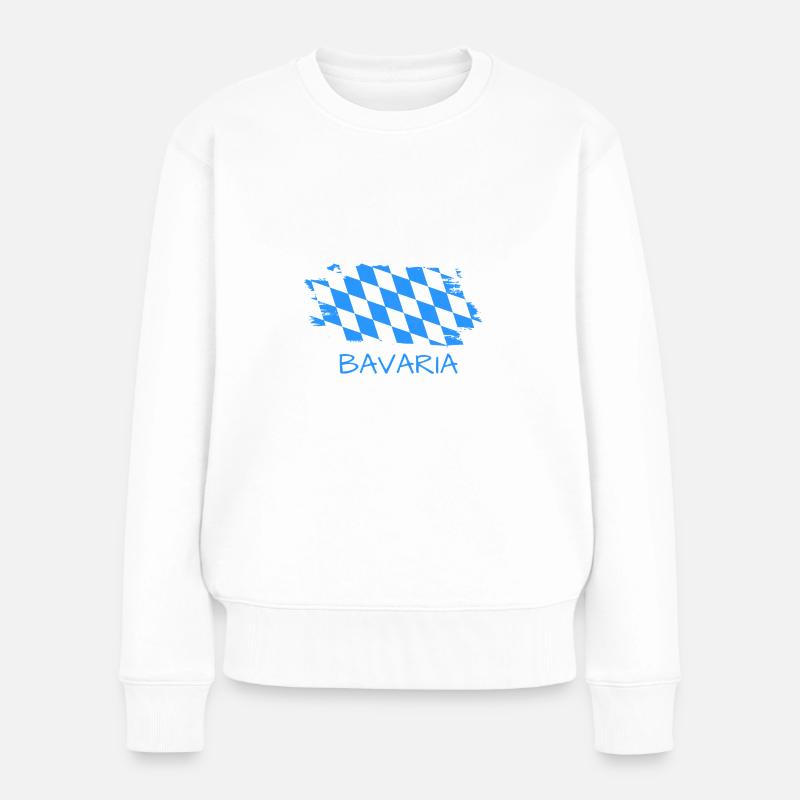 Bavaria - Frauen Premium Bio Pullover - Weiß