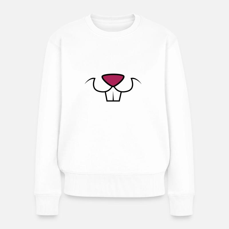 Rabbit teeth - Women's Premium Organic Jumper - white