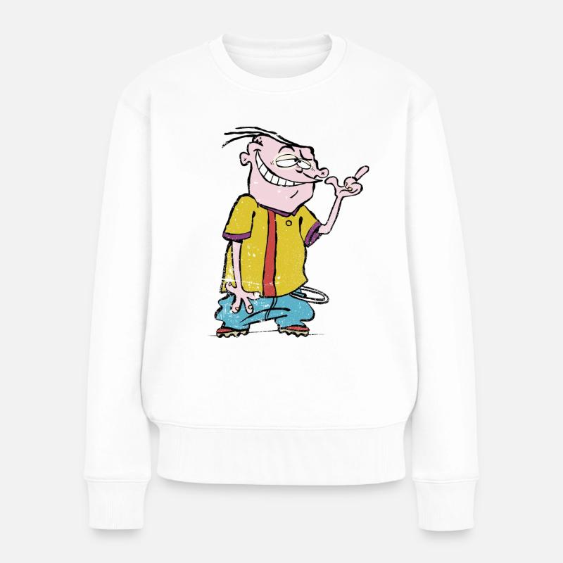 Ed, Edd n' Eddy Eddy Portrait - Women's Premium Organic Jumper - white