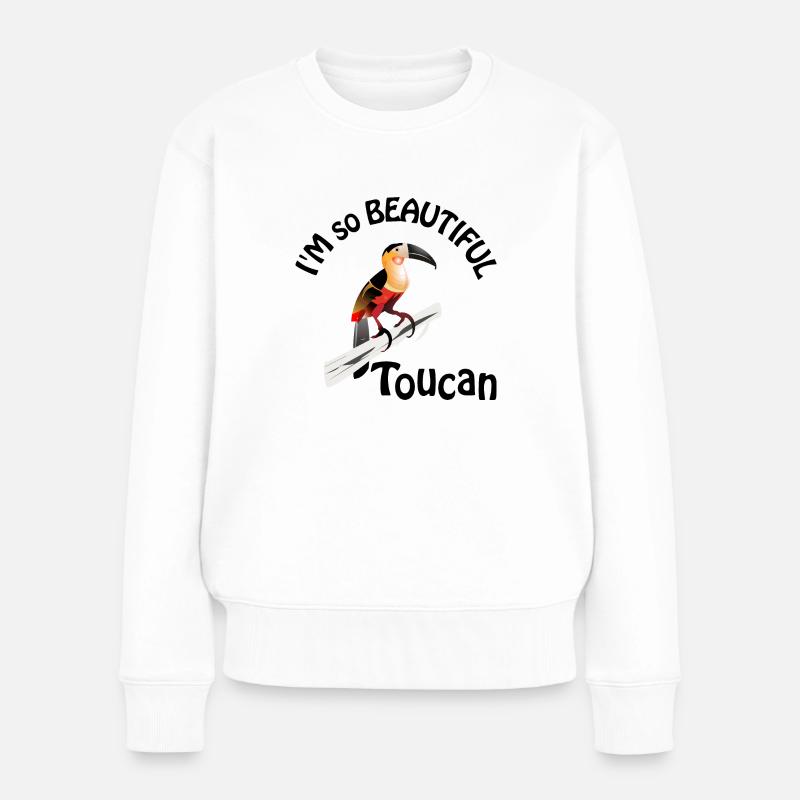 toucan - Pull Premium bio Femme - blanc