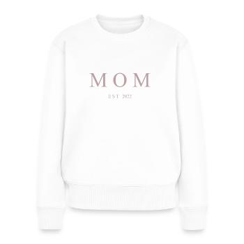 MOM est - Pull Premium bio Femme - blanc - Devant - Julia (174cm)