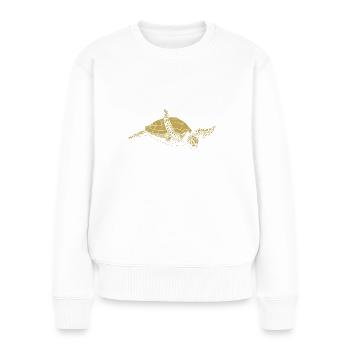 Illustrated designs with turtle - Women's Premium Organic Jumper - white - Front - Julia (174cm)
