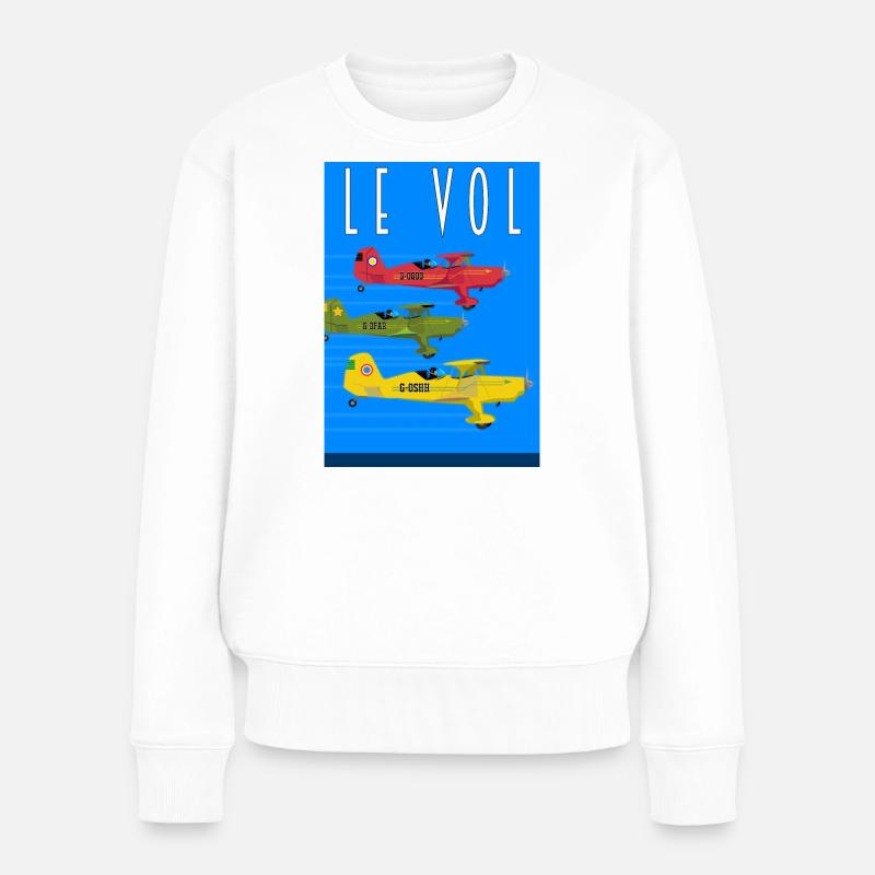 Le Vol - Frauen Premium Bio Pullover - Weiß