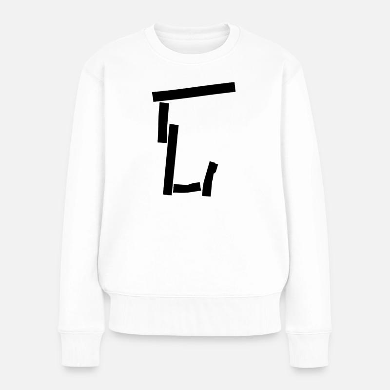 Urban letter (2) - Frauen Premium Bio Pullover - Weiß