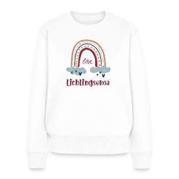 Lieblingsoma Lieblings Omi Beste Oma Großmutter - Frauen Premium Bio Pullover - Weiß - Vorne - Julia (174cm)