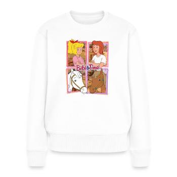 Bibi und Tina mit Amadeus und Sabrina - Frauen Premium Bio Pullover - Weiß - Vorne - Julia (174cm)