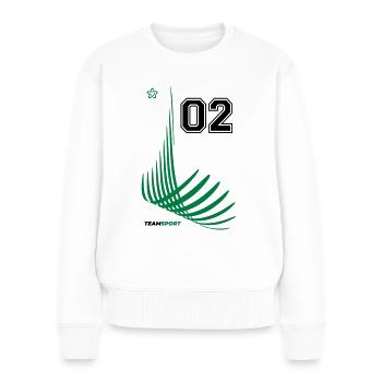 02 JERSEY Jersey Number Two Numbers Number 2 Motif - Women's Premium Organic Jumper - white - Front - Julia (174cm)