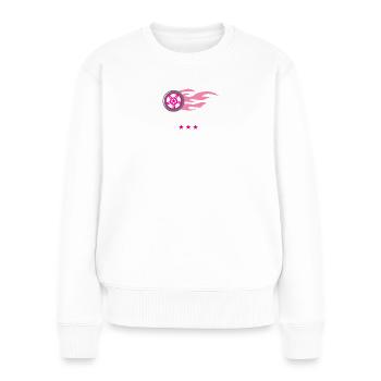 Stolze Autobesitzerin 2024 Führerschein Bestanden - Frauen Premium Bio Pullover - Weiß - Vorne - Julia (174cm)