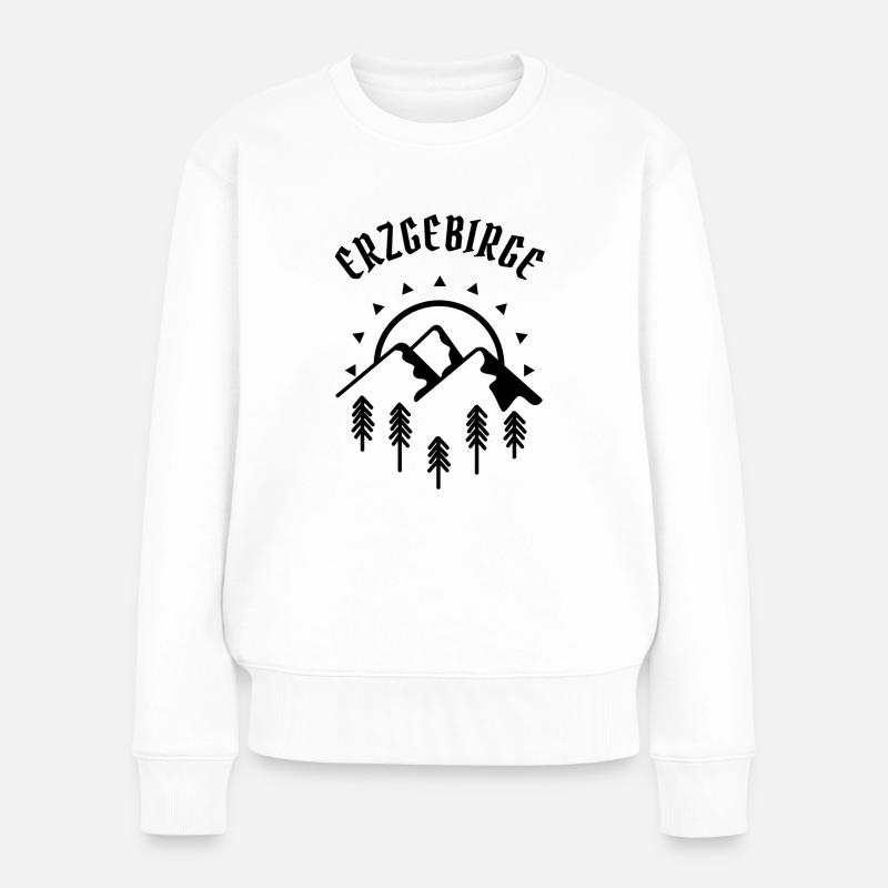 Skigebiet Erzgebirge - Frauen Premium Bio Pullover - Weiß