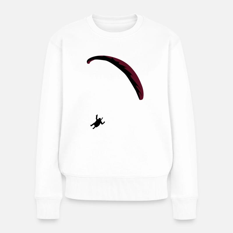 Paraglider Paragliding - Women's Premium Organic Jumper - white