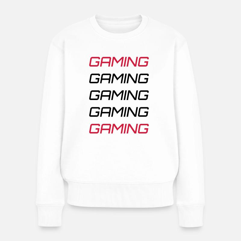 Gaming Gaming Gaming jeu de jeu - Pull Premium bio Femme - blanc