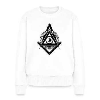 Illuminati - Frauen Premium Bio Pullover - Weiß - Vorne - Julia (174cm)