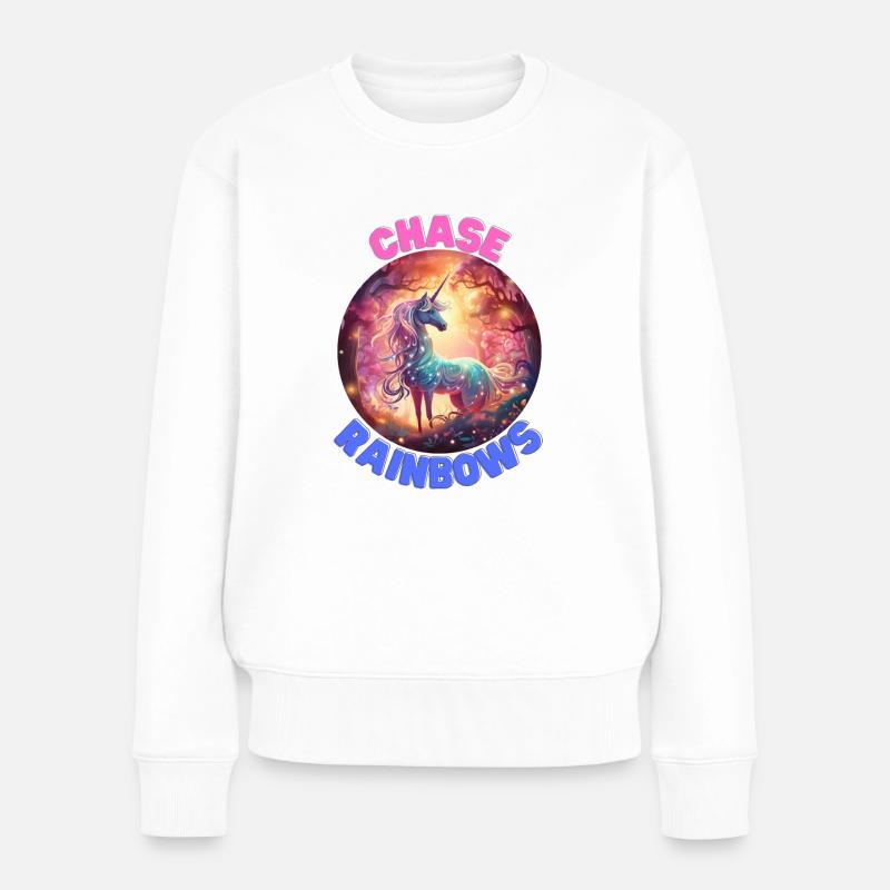 Licorne5 - Pull Premium bio Femme - blanc