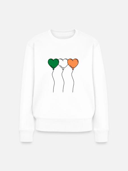 Irish hearts - Women's Premium Organic Jumper - white