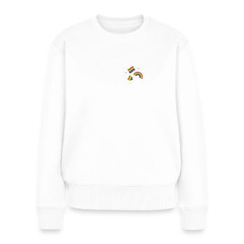 Pride - Frauen Premium Bio Pullover - Weiß - Vorne - Julia (174cm)