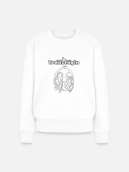 Trauzeugin - Frauen Premium Bio Pullover - Weiß