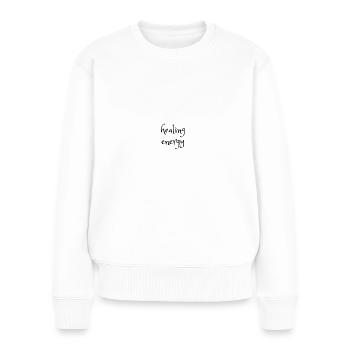 Healing Energy - Women's Premium Organic Jumper - white - Front - Julia (174cm)
