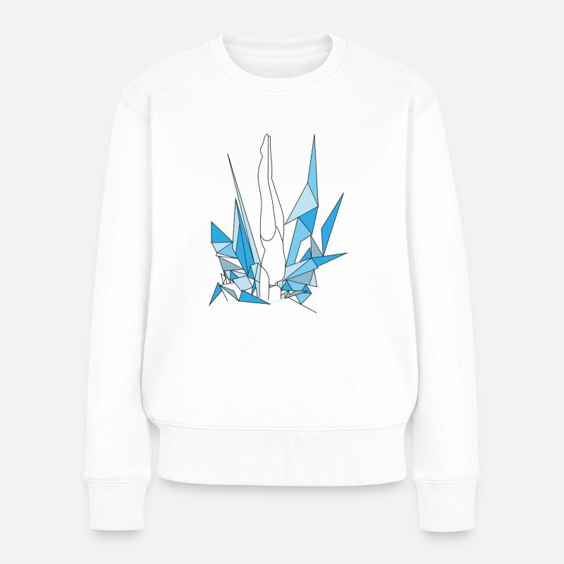 Get into your element - Frauen Premium Bio Pullover - Weiß