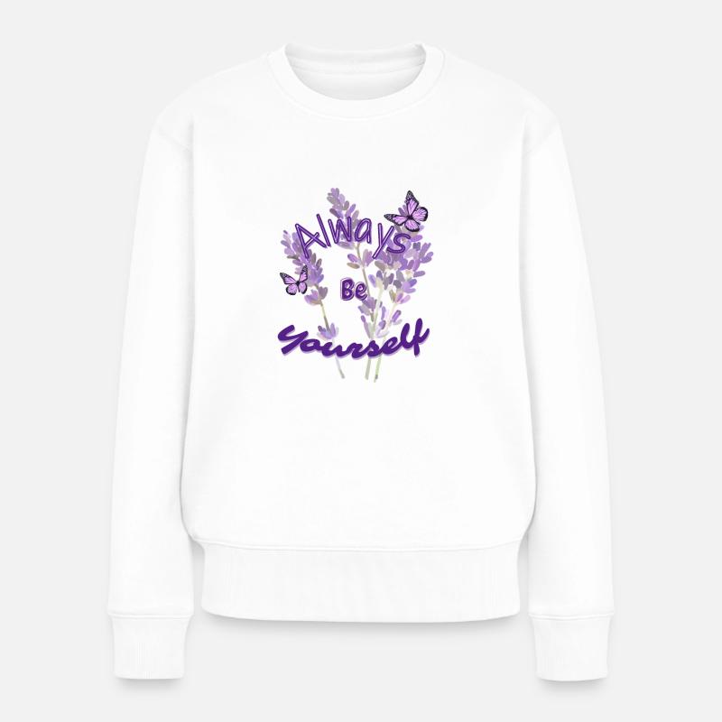Be yourself - Pull Premium bio Femme - blanc