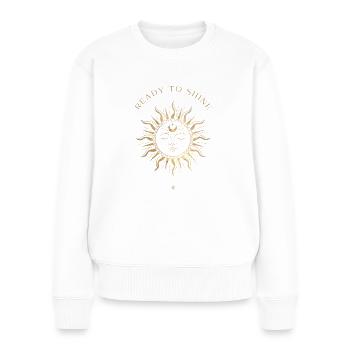 Ready to shine Sun - Women's Premium Organic Jumper - white - Front - Julia (174cm)