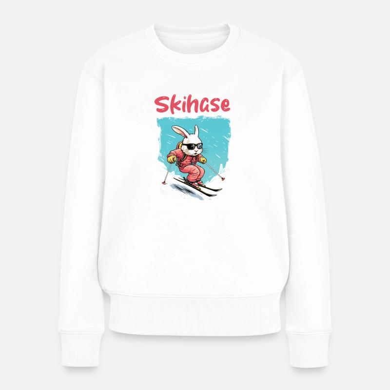 Lapin de ski - Pull Premium bio Femme - blanc