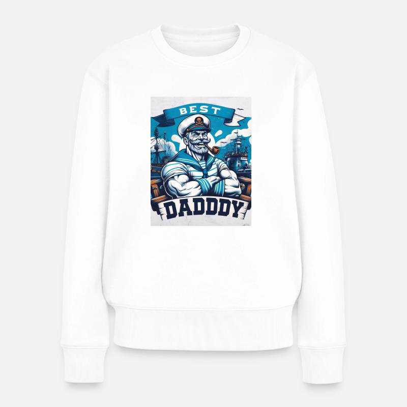 Best Daddy Vatertagsgeschenk - Frauen Premium Bio Pullover - Weiß