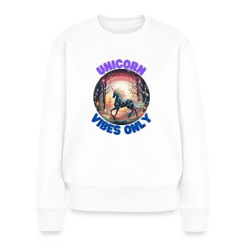 Unicorn6 - Women's Premium Organic Jumper - white - Front - Julia (174cm)