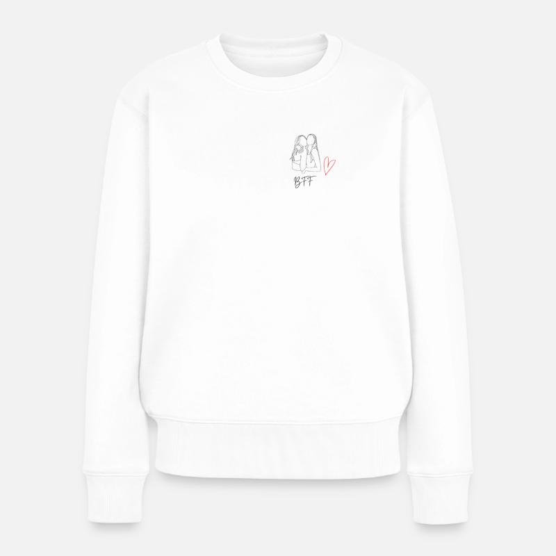 BFF - Women's Premium Organic Jumper - white