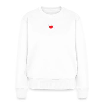 Teamleitung Mit Herz Beste Team Chefin Teamleiter - Frauen Premium Bio Pullover - Weiß - Vorne - Julia (174cm)