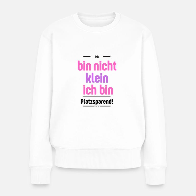 Ich - Frauen Premium Bio Pullover - Weiß