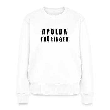 Apolda, Thuringe - Pull Premium bio Femme - blanc - Devant - Julia (174cm)