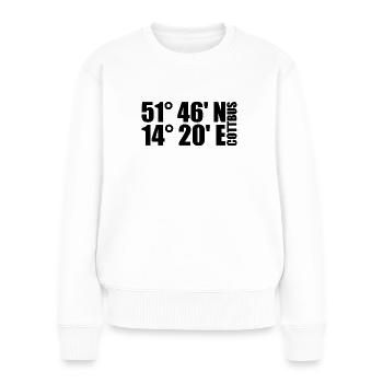 Cottbus coordinates - Women's Premium Organic Jumper - white - Front - Julia (174cm)