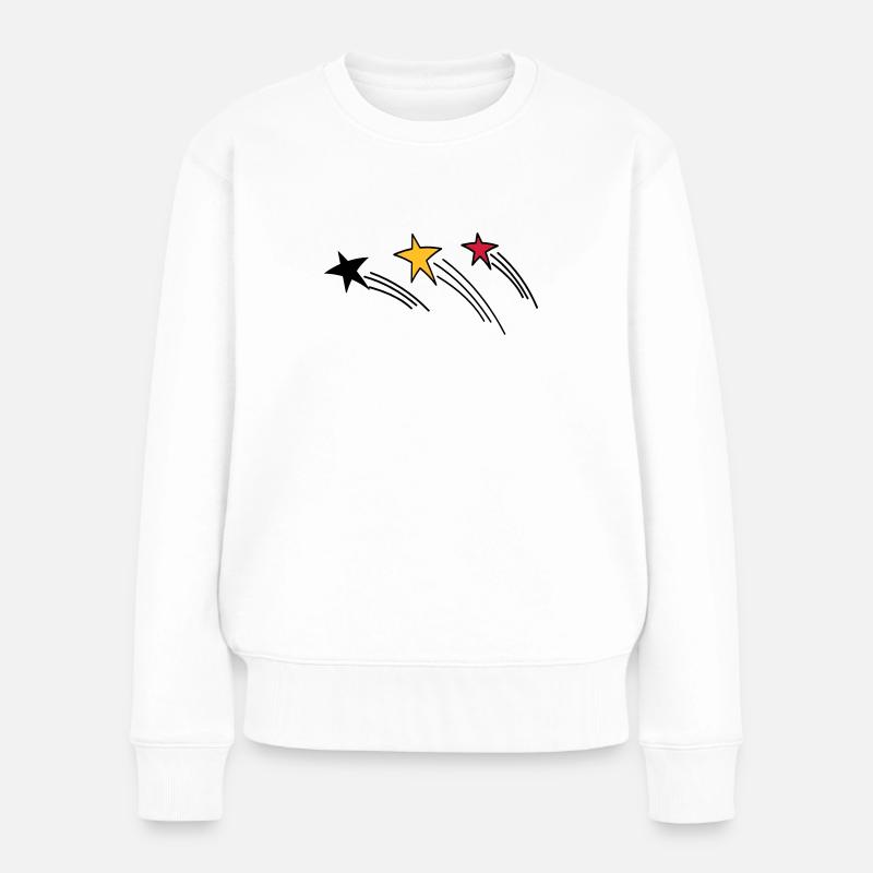 Deutschland - Frauen Premium Bio Pullover - Weiß