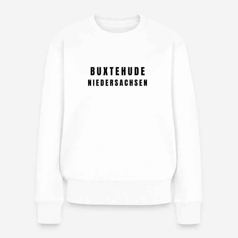 Buxtehude Niedersachsen - Frauen Premium Bio Pullover - Weiß