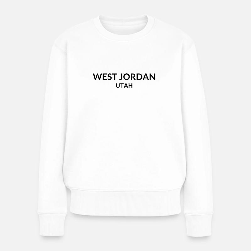 West Jordan Utah USA - Frauen Premium Bio Pullover - Weiß