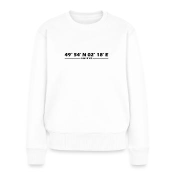 Amiens Coordinates - Women's Premium Organic Jumper - white - Front - Julia (174cm)