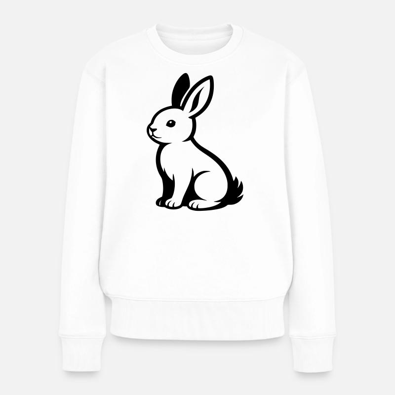 Lièvre - Pull Premium bio Femme - blanc