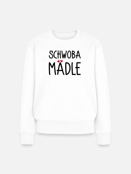 Schwoba Mädle - Frauen Premium Bio Pullover - Weiß