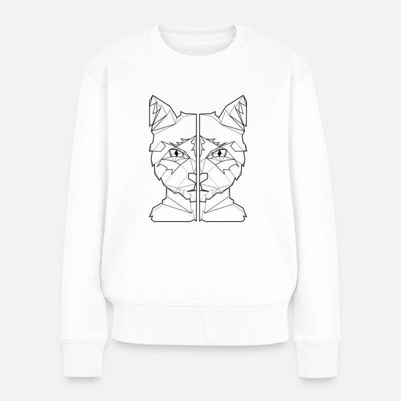 katzenfreund katzenfreund geschenk katze shirt - Frauen Premium Bio Pullover - Weiß