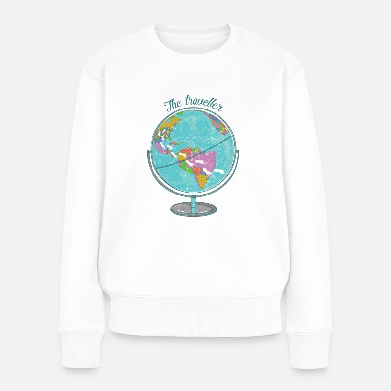 Der Abenteurer - Die Reise - Frauen Premium Bio Pullover - Weiß