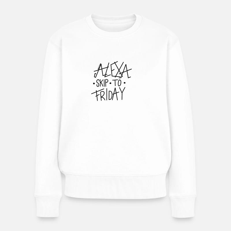 skip to friday - Frauen Premium Bio Pullover - Weiß