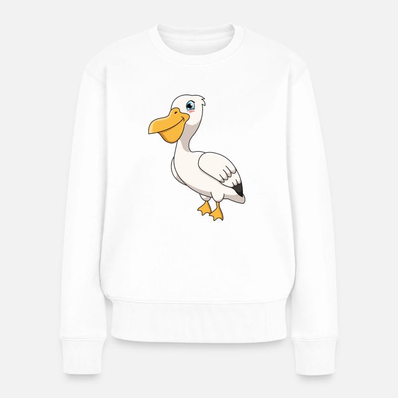 Pelikan - Frauen Premium Bio Pullover - Weiß