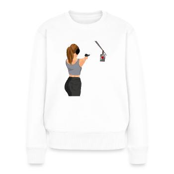 Stand de tir Princess Shooting Club Shooter - Pull Premium bio Femme - blanc - Devant - Julia (174cm)