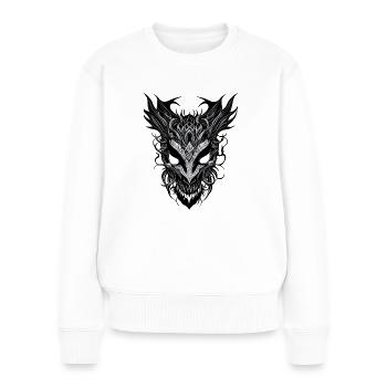 Dragon, Dragon Head, Mask, Face, Monster, Head - Women's Premium Organic Jumper - white - Front - Julia (174cm)