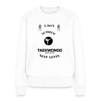 Taekwondo - Tae Kwon Do - 1 Dan - Women's Premium Organic Jumper - white - Front - Julia (174cm)