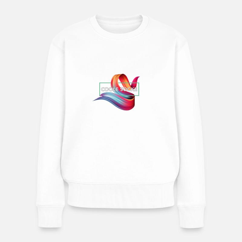 PKAs sind coole Socken – powered by #pkaclub - Frauen Premium Bio Pullover - Weiß